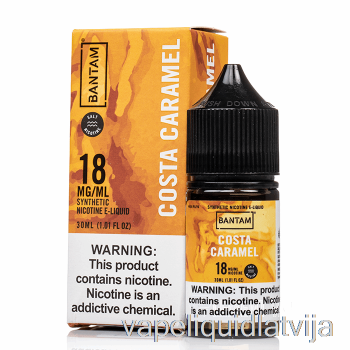 Costa Caramel - Bantam Salts - 30ml 18mg Vape šķidrums